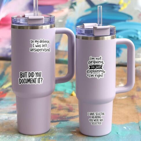 10 Pcs Funny Sarcastic Work Quote Stickers Office Humor Vinyl Pack in Saudi Arabia