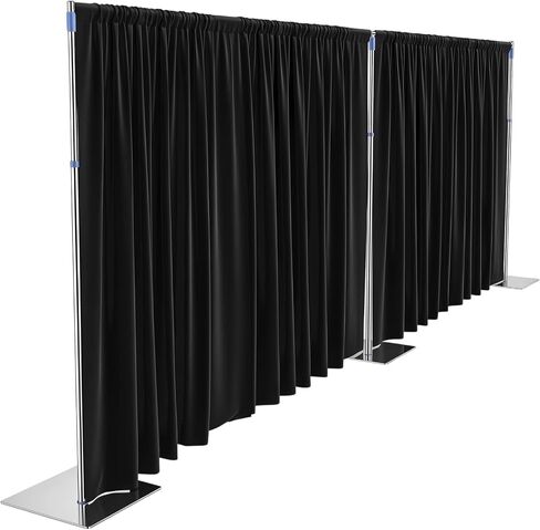 BreezeHug 10x20ft Pipe and Drape Backdrop Kit with Black Drape in Saudi Arabia