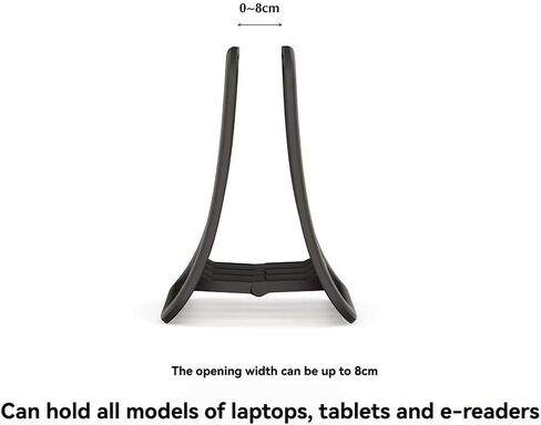 Vertical Laptop Stand for Notebook & Tablet - Desk Ready, Compact in Saudi Arabia