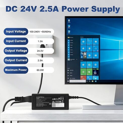 Syfrufo 24V 60W Power Adapter for Samsung Soundbar HW-F350 HW-K450 in Kuwait