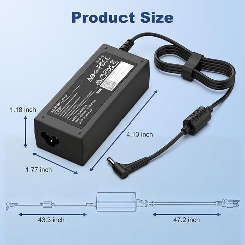 Syfrufo 24V 60W Power Adapter for Samsung Soundbar HW-F350 HW-K450 in Kuwait