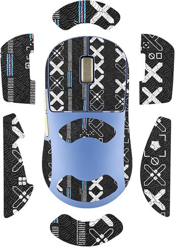 Anti-Slip Mouse Grip Tape for Pulsar X2N Crazylight Mouse – ZBAGUG Sweat-Proof Soft-Touch Grip Stickers for Enhanced Control & Comfort, Scratch-Resistant Removable Non-Residue Skin, Black. in Saudi Arabia