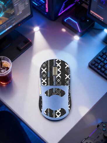 Anti-Slip Mouse Grip Tape for Pulsar X2N Crazylight Mouse – ZBAGUG Sweat-Proof Soft-Touch Grip Stickers for Enhanced Control & Comfort, Scratch-Resistant Removable Non-Residue Skin, Black. in Saudi Arabia