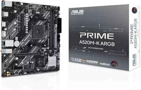 ASUS Prime A520M-K ARGB AMD A520 mATX Motherboard in Saudi Arabia