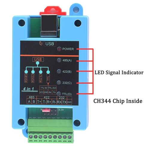 USB to RS232 232 RS485 485 RS422 422 TTL(3V3/5V) Serial Adapter Converter 4 in 1 in Saudi Arabia