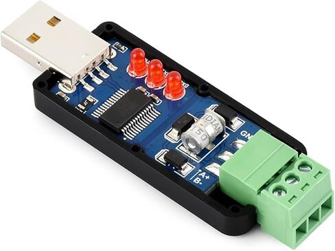 USB to RS485 Converter Adapter, Industrial Isolated USB RS485 Serial Converter with FT232RNL Chip, TVS ESD Protection, Bidirectional Communication for Windows Linux Mac Android in Saudi Arabia