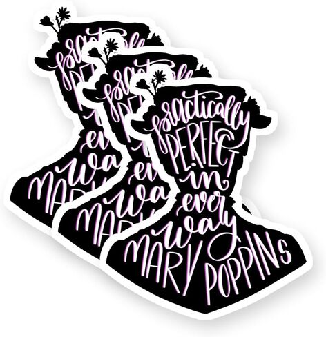 Mary Poppins Vinyl Stickers 3 Pack 3 Inch in Saudi Arabia
