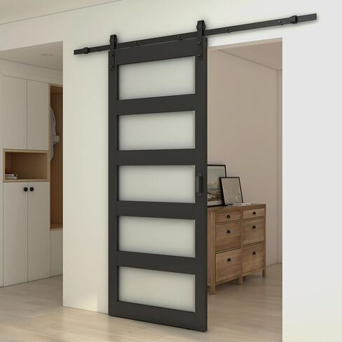 48 in. x 84 in. Interior Sliding Barn Door with Hardware Kit in Saudi Arabia