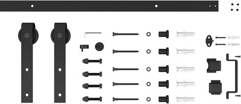 48 in. x 84 in. Interior Sliding Barn Door with Hardware Kit in Saudi Arabia