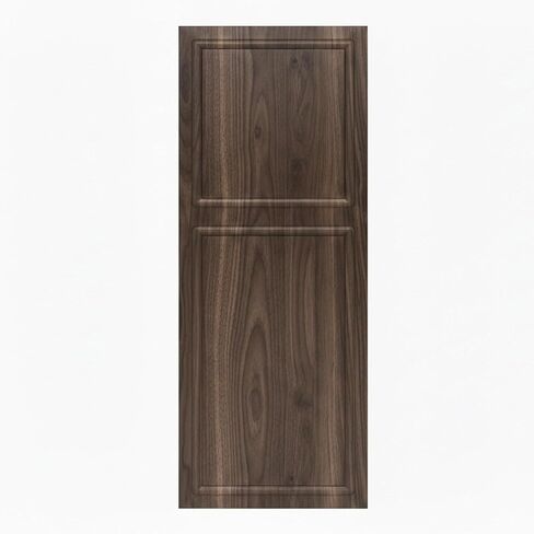 60in.X84 in. 3/4 inch Thickness 2-Panel Walnut Color Finished MDF Sliding Door with Barn Door Hardware. in Saudi Arabia