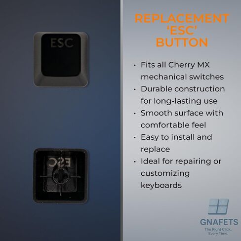 ESC Keycap for Mechanical Keyboard - Cherry MX Escape Key Replacement Keycap, Key for Gamers & Typists Compatible with Logitech G 512 in Saudi Arabia