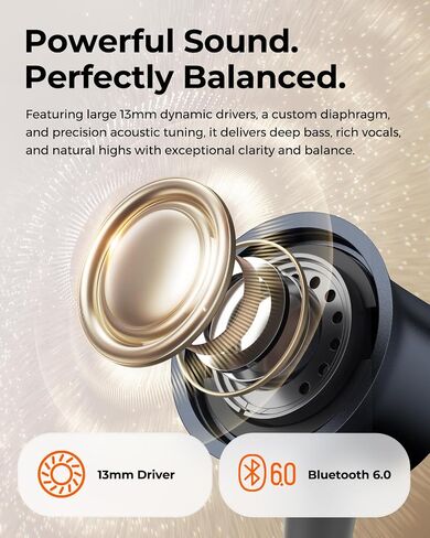truefree F3 Neckband Headpones, Active Noise Cancelling Wireless Earbuds in Saudi Arabia