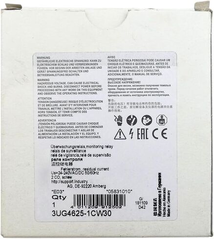 3UG4625-1CW30 New and Sealed in Box 3UG46251CW30 1 Year Warranty in Kuwait
