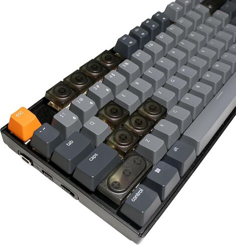 DIY Transparent Low Profile Keycaps Compatible with Mx Switches (Transparent Black) in Saudi Arabia