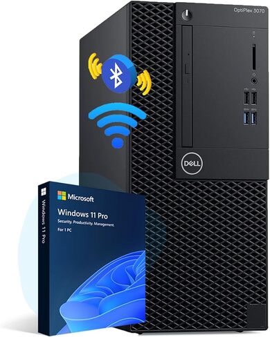 Dell OptiPlex 3070 Mini Tower, Core i5-9th, 256GB SSD 8GB RAM WIN11 Renewed in Kuwait