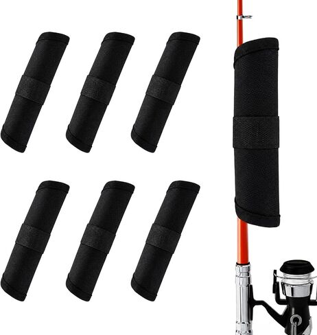 6 PCS Fishing Lure Covers,Lure Wrap,Bait Gloves,Fishing Hook Covers for Rod in Saudi Arabia