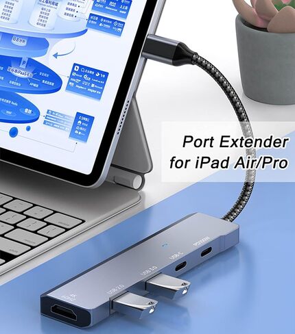 VIENON USB C Hub, USB C to HDMI Adapter 4K@60Hz, USB Type C Adapter Dongle with 100W PD, 5Gb USB-A &C Ports, Docking Station Compatible for MacBook Pro, XPS, Switch, Steam Deck in Saudi Arabia