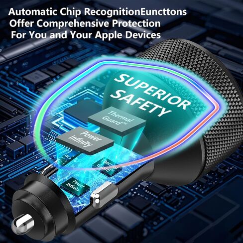 Stuffcool Car Charger USB C, 4Port 90W 2USB-C & 2USB-A Car Power Adapter in Saudi Arabia