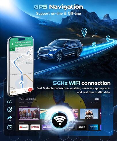[Android 15/2+64G] 5Ghz WiFi Car Radio for Honda Civic 2006-2011, 10.1" IPS Touchscreen Car Stereo with Wireless CarPlay/Android Auto/DSP/EQ/GPS/Bluetooth/FM/RDS/SWC/AHD Backup Camera in Saudi Arabia