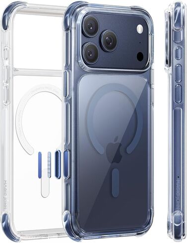 MAGIC JOHN for iPhone 18 Pro Max / 17 Pro Max Case Clear, Fit for MagSafe in Saudi Arabia