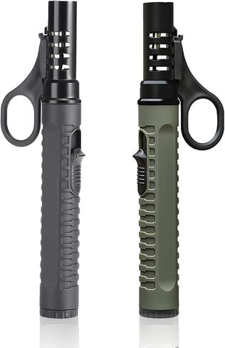 Ambrogio.L Jet Torch Lighters,2 Pack,Windproof Butane Torch Lighter,Refillable Gas Torch for Camping,Grill BBQ Fireplaces Candles (Empty) in Saudi Arabia