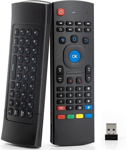 Voice MX3 Air Mouse Remote, 2.4G Wireless Mini Keyboard with IR Learning in Kuwait