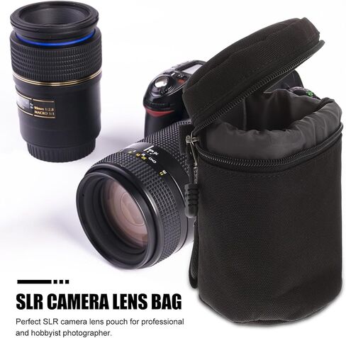 Gadpiparty Professional Camera Lens Bag, Portable Protection, Zipper Design in Kuwait