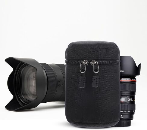 Vaguelly Camera Lens Storage Bag, Padded Zipper Case for Outdoor Shoots in Kuwait