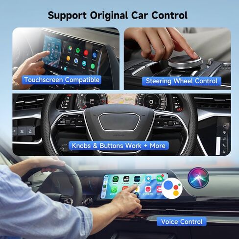 Carlinkit 4.0 Pro Wireless CarPlay Adapter with Built-in Video App, USB-A/C in Saudi Arabia
