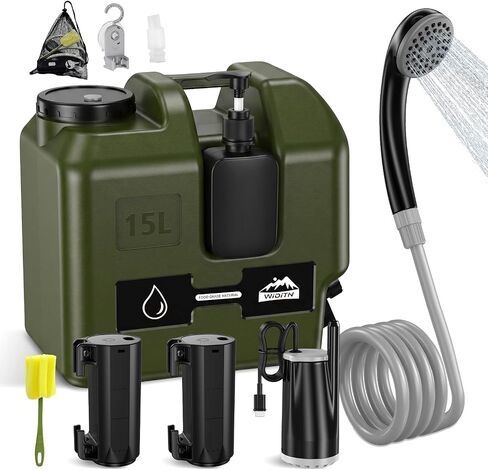 Portable Camping Shower with Water Jug Powerful Spray in Saudi Arabia