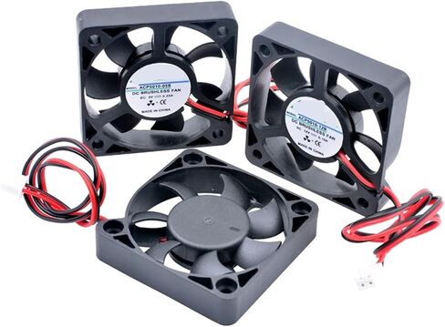 1 Pcs P5010 5cm 50mm Fan 50x50x10mm DC5V 12V 24V 2pin Cooling for Chassis Router Inverter Power Charger(24V Sleeve) in Kuwait