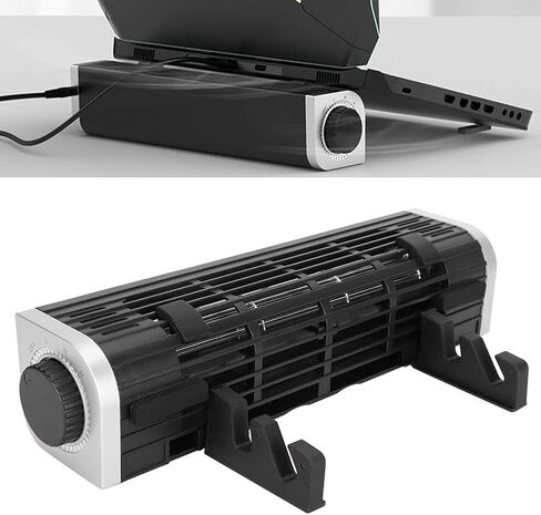 Laptop Cooler with Adjustable Stand, 3 Speed Adjustable Small Desk Fan for 12 18 Inch Tablet Laptop, USB Multi Function Laptop Cross Flow Turbine Cooling Fan in Saudi Arabia