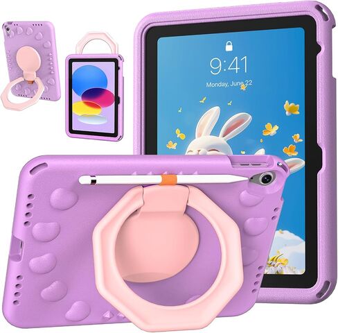 aMZCaSE for iPad A16 11th/10th Generation Case, 360° Rotating Stand in Saudi Arabia