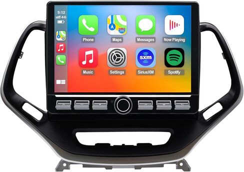 4G Network Radio for Jeep Cherokee Upgrade 2014-2023,Stereo Replacement,QLED Touch Screen,8core CPU,Carplay and Android Auto in Saudi Arabia