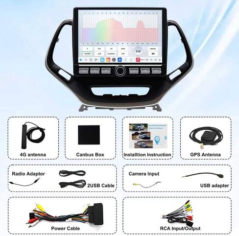 4G Network Radio for Jeep Cherokee Upgrade 2014-2023,Stereo Replacement,QLED Touch Screen,8core CPU,Carplay and Android Auto in Saudi Arabia