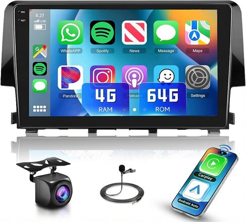 MAHVEC 4G+64G Android 15 Car Radio Stereo for Honda Civic 2016-2020 in Saudi Arabia