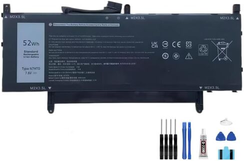 compatible For Dell Latitude 15 9510 9520 2-in-1 Series LCD Display Touch Screen Digitizer Full Assembly Replacement Screen Repair Kit battery N7HT0 + Free Tools，For N7HT0 LCD in Kuwait