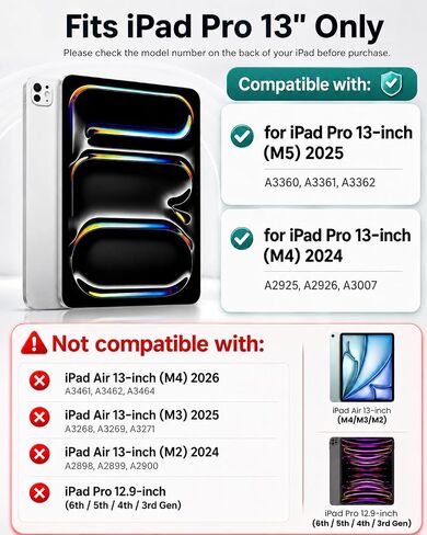 typecase Edge Magic-Style Magnetic Keyboard Case for iPad Pro 13 M5/M4 in Saudi Arabia