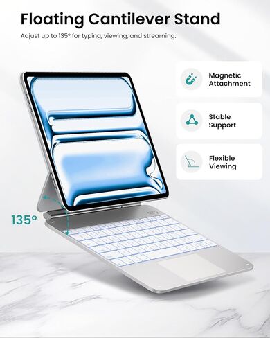 typecase Edge Magic-Style Magnetic Keyboard Case for iPad Pro 13 M5/M4 in Saudi Arabia