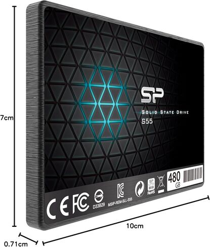 Silicon Power S55 480GB 2.5 "7MM SATA III DRIVE SOLID SOLD DRIVE SP480GBSS3S55S25 in Kuwait