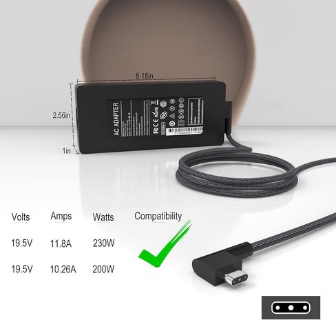 230W Laptop Charger Compatible with Razer 14 15 16 17 Series in Kuwait