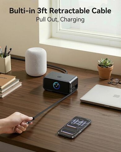 MOKiN 200W Charging Station with Retractable Cord, 6-Port Desktop Charger in Saudi Arabia