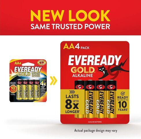 Eveready Gold Alkaline Batteries AA, 4-Count in Saudi Arabia