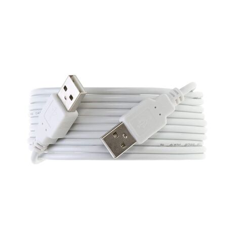 USB 2.0 Type Cable A Male to A Male Black/White 3Ft, 6Ft, 10Ft, 15Ft (6FT, White) in Saudi Arabia