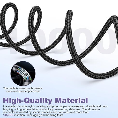 USB C Photo Transfer Cable Cord for Canon Rebel EOS T7 T1i T2i T3 T3i T4i T5 T5i T6 T6i T6s T7i Cameras, for Nikon D40 D50 D60 D70 D70S D80 D90 D100 D200 for iPhone 15, PC, MacBook with USB-C 3.3 FT in Saudi Arabia
