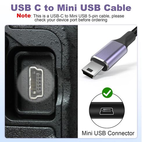 USB C Photo Transfer Cable Cord for Canon Rebel EOS T7 T1i T2i T3 T3i T4i T5 T5i T6 T6i T6s T7i Cameras, for Nikon D40 D50 D60 D70 D70S D80 D90 D100 D200 for iPhone 15, PC, MacBook with USB-C 3.3 FT in Saudi Arabia