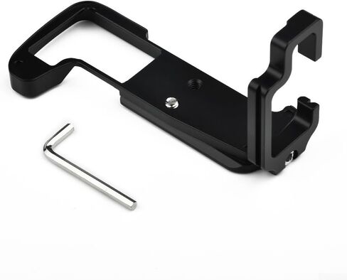 Quick Release L-Bracket Camera Grip for Compatible with for arca-swiss Standard for Olympus OM-D E-M1 Mark II, CNC Machined Aluminum with 1/4 Expansion Hole and 39mm AS Interface, Black in Saudi Arabia