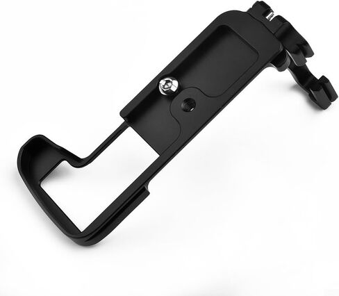 Quick Release L-Bracket Camera Grip for Compatible with for arca-swiss Standard for Olympus OM-D E-M1 Mark II, CNC Machined Aluminum with 1/4 Expansion Hole and 39mm AS Interface, Black in Saudi Arabia