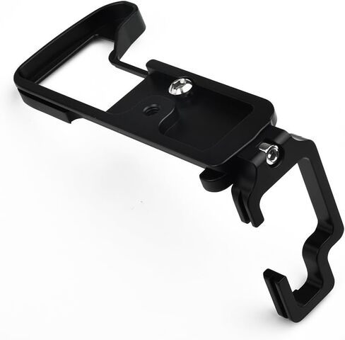 Quick Release L-Bracket Camera Grip for Compatible with for arca-swiss Standard for Olympus OM-D E-M1 Mark II, CNC Machined Aluminum with 1/4 Expansion Hole and 39mm AS Interface, Black in Saudi Arabia