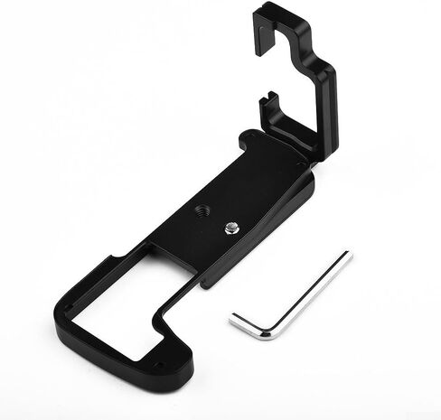 Quick Release L-Bracket Camera Grip for Compatible with for arca-swiss Standard for Olympus OM-D E-M1 Mark II, CNC Machined Aluminum with 1/4 Expansion Hole and 39mm AS Interface, Black in Saudi Arabia